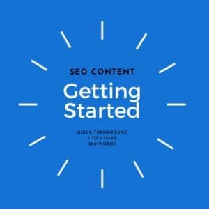 SEO Content Writing - Getting Started Package