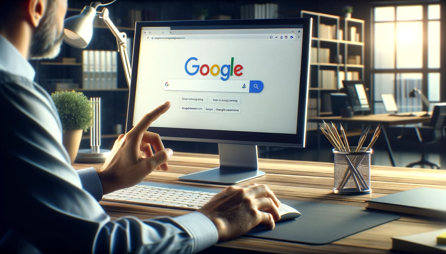 User-doing-google-search